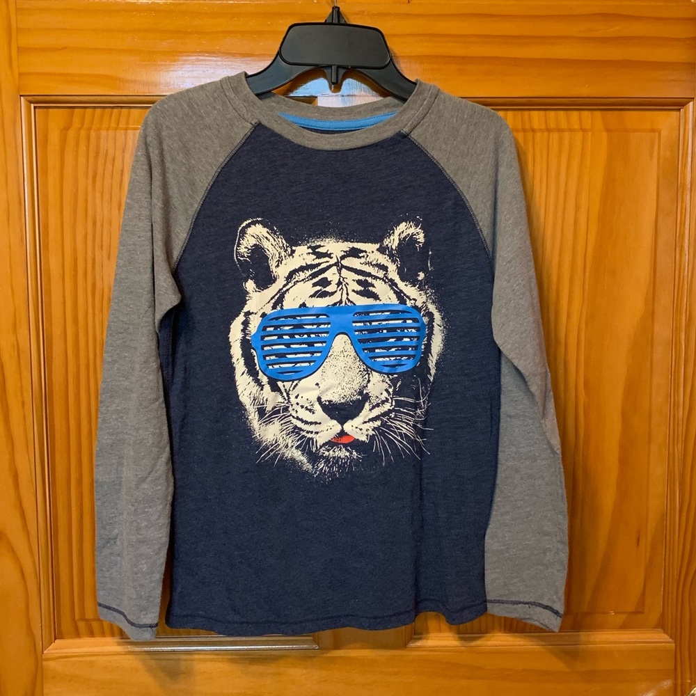 Boys Tiger Raglan Tee